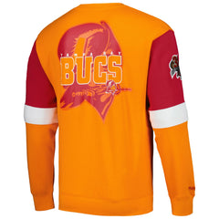 Tampa Bay Buccaneers Gridiron Classics Allover 3.0 Pullover Sweatshirt Orange - Mitchell & Ness