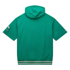 Philadelphia Eagles Pre-Game Short Sleeve Pullover Hoodie Kelly Green - Mitchell & Ness