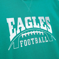 Philadelphia Eagles Pre-Game Short Sleeve Pullover Hoodie Kelly Green - Mitchell & Ness