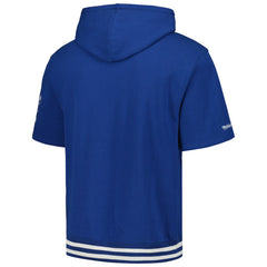 Indianapolis Colts Pre-Game Short Sleeve Pullover Hoodie Royal - Mitchell & Ness