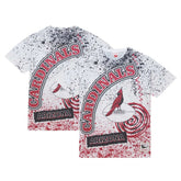 Arizona Cardinals Team Burst Sublimated T-Shirt White - Mitchell & Ness