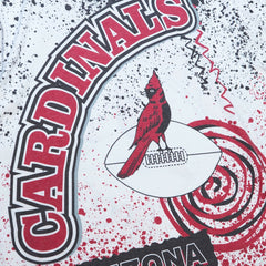 Arizona Cardinals Team Burst Sublimated T-Shirt White - Mitchell & Ness