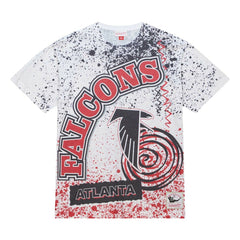 Atlanta Falcons Team Burst Sublimated T-Shirt White - Mitchell & Ness