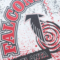 Atlanta Falcons Team Burst Sublimated T-Shirt White - Mitchell & Ness