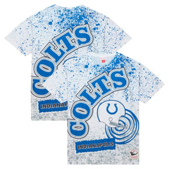 Indianapolis Colts Team Burst Sublimated T-Shirt White - Mitchell & Ness