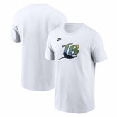 Tampa Bay Rays Nike Cooperstown Collection Logo T-Shirt Clearance