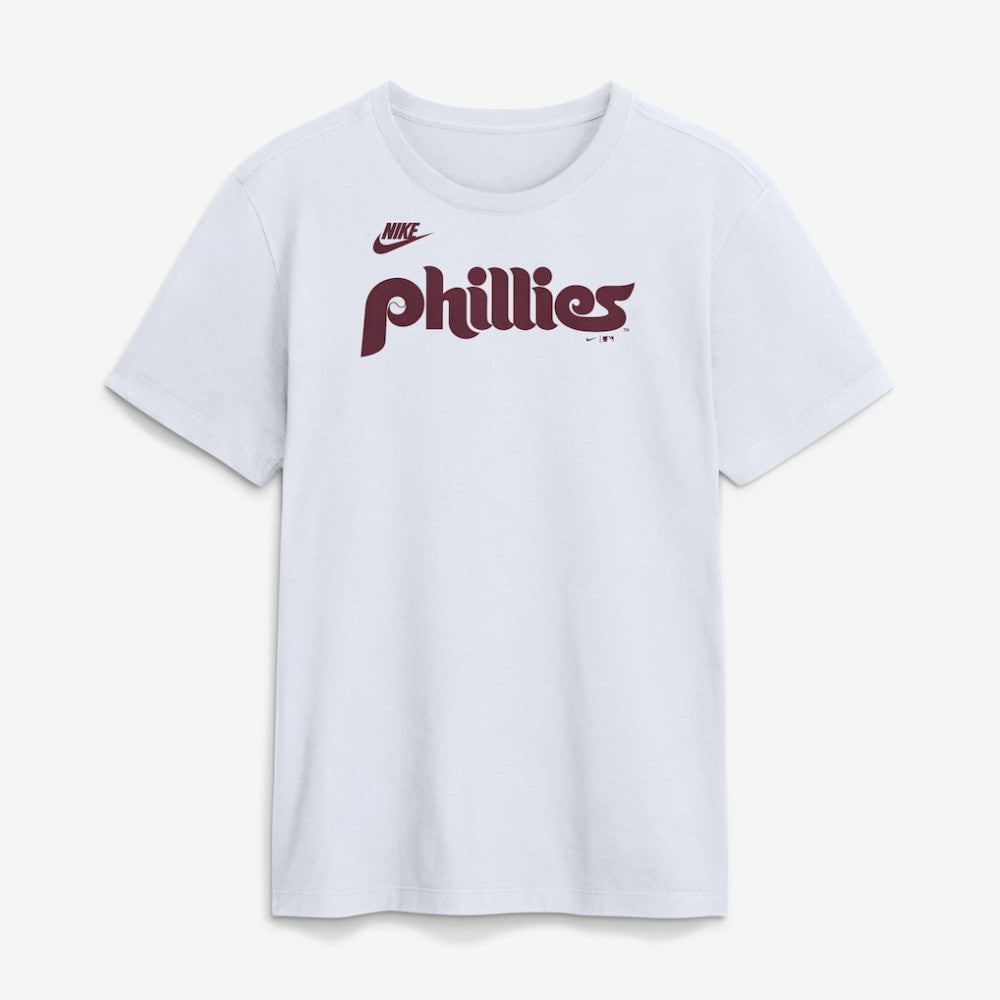 Philadelphia Phillies Nike Cooperstown Collection Wordmark T-Shirt Near Me