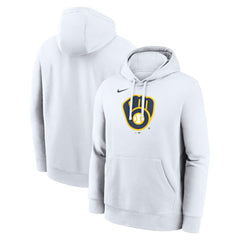 Milwaukee Brewers Nike Logo Club Hoodie Sale