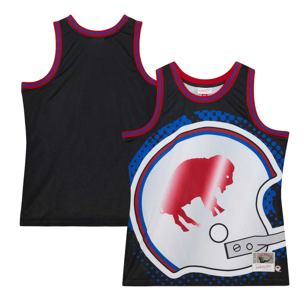 Buffalo Bills Big Face 7.0 Fashion Tank Top Black - Mitchell & Ness
