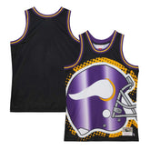 Minnesota Vikings Big Face 7.0 Fashion Tank Top Black - Mitchell & Ness