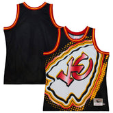 Kansas City Chiefs Big Face 7.0 Fashion Tank Top Black - Mitchell & Ness