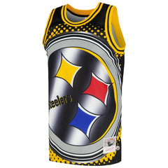 Pittsburgh Steelers Big Face 7.0 Fashion Tank Top Black - Mitchell & Ness