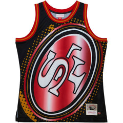 San Francisco 49ers Big Face 7.0 Fashion Tank Top Black - Mitchell & Ness