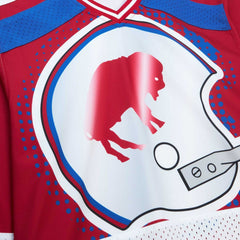 Buffalo Bills Women's Big Face 7.0 Long Sleeve Jersey T-Shirt Red - Mitchell & Ness