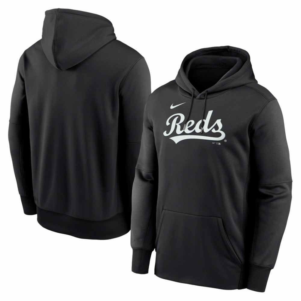 Cincinnati Reds Nike Primary Wordmark Therma Hoodie Near Me
