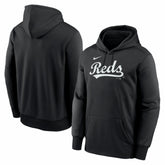 Cincinnati Reds Nike Primary Wordmark Therma Hoodie Near Me