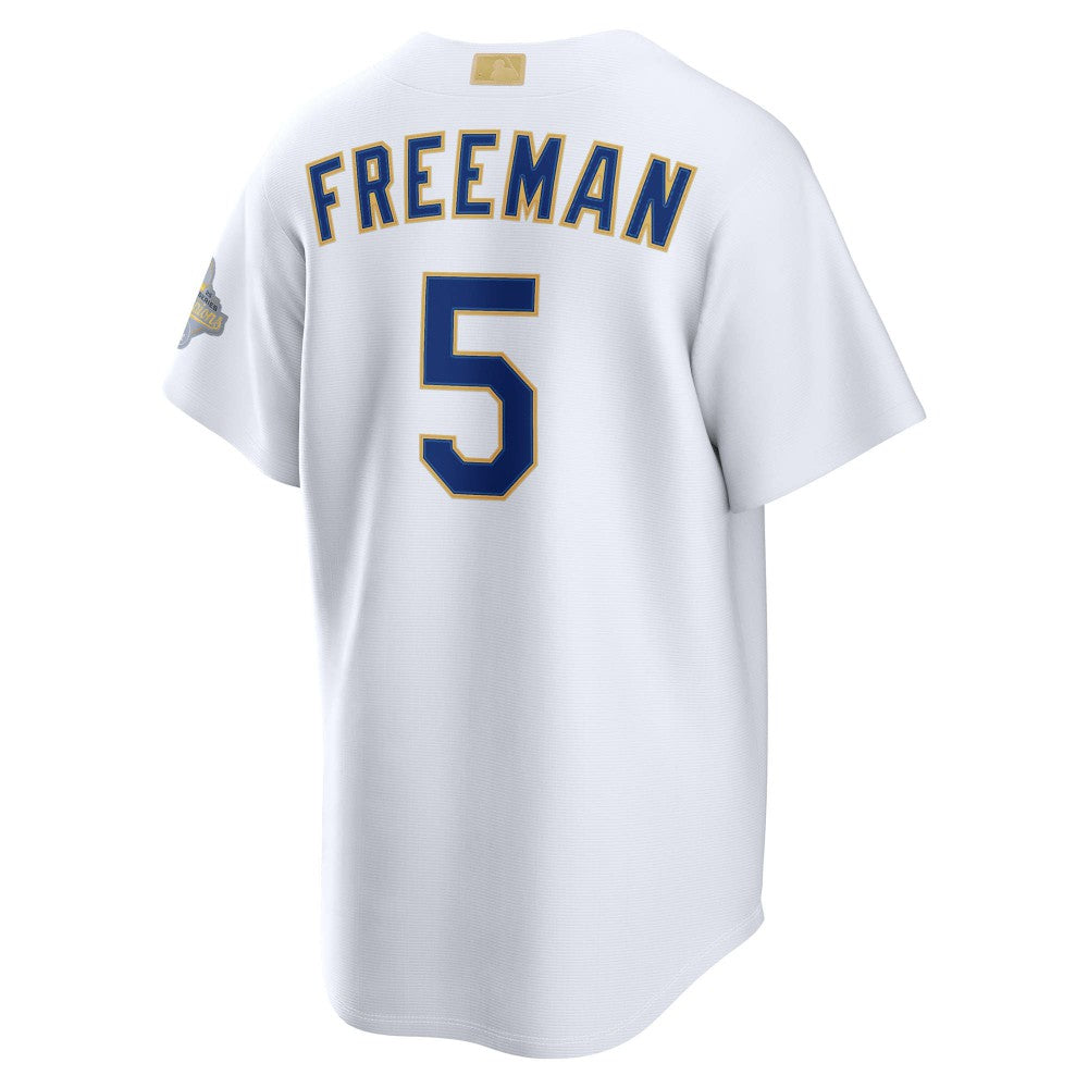 Freddie Freeman Los Angeles Dodgers Nike 2026 Gold Collection Stadium Jersey - White | MLB Jerseys