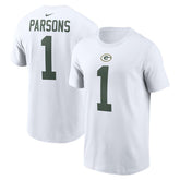 Micah Parsons Green Bay Packers Player Name & Number T-Shirt White - Nike