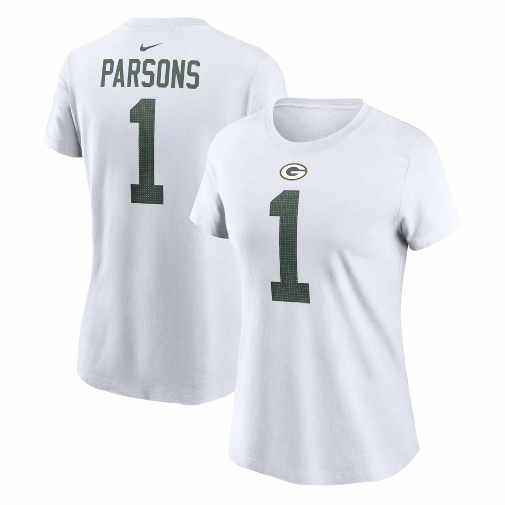 Micah Parsons Green Bay Packers Women's Player Name & Number T-Shirt White - Nike