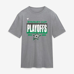 Dallas Stars - Fanatics 2026 Stanley Cup Playoffs Vintage Tri-Blend T-Shirt Athletic Heather Gray