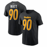 T.J. Watt Pittsburgh Steelers Carbon Name & Number T-Shirt Black - Nike
