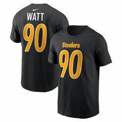 T.J. Watt Pittsburgh Steelers Carbon Name & Number T-Shirt Black - Nike