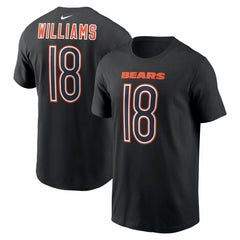 Caleb Williams Chicago Bears Carbon Name & Number T-Shirt Black - Nike