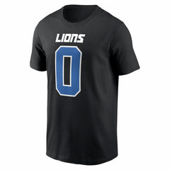 Jahmyr Gibbs Detroit Lions Carbon Name & Number T-Shirt Black - Nike
