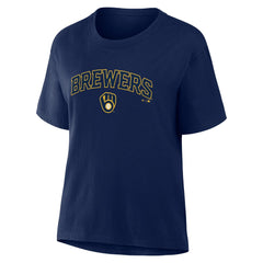 Milwaukee Brewers Fanatics Women's Lockup Legacy T-Shirt discount