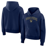 Milwaukee Brewers Fanatics Women's Lockup Legacy Fleece Hoodie Clearance
