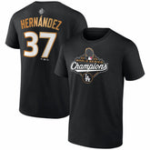 Teoscar Hernández Los Angeles Dodgers Fanatics 2025 World Series Champions Name & Number T-Shirt Online
