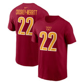 Jacory Croskey-Merritt Washington Commanders Player Name & Number T-Shirt Burgundy - Nike