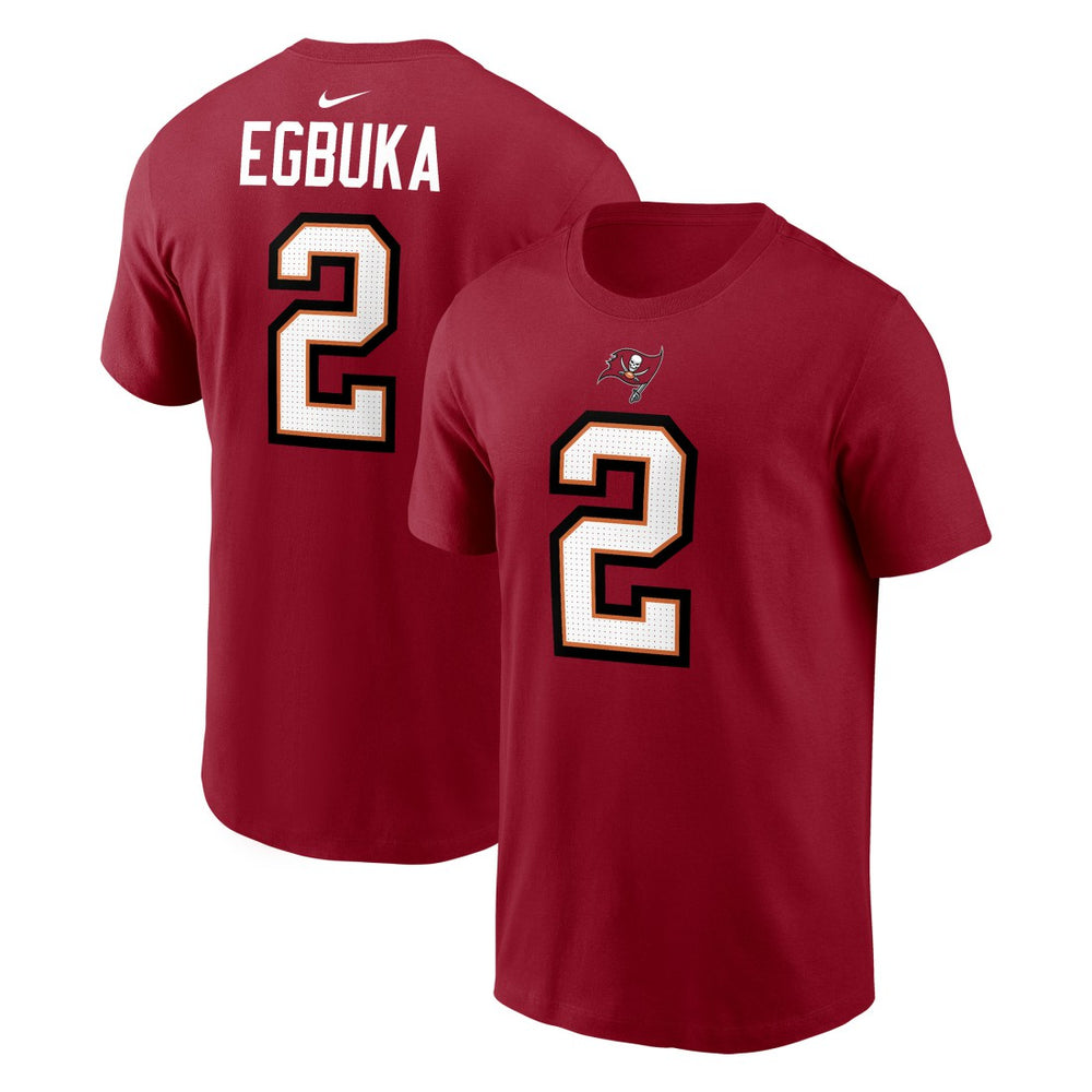 Emeka Egbuka Tampa Bay Buccaneers Player Name & Number T-Shirt Red - Nike