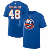 Matthew Schaefer New York Islanders - Fanatics Authentic Stack Name & Number T-Shirt Royal