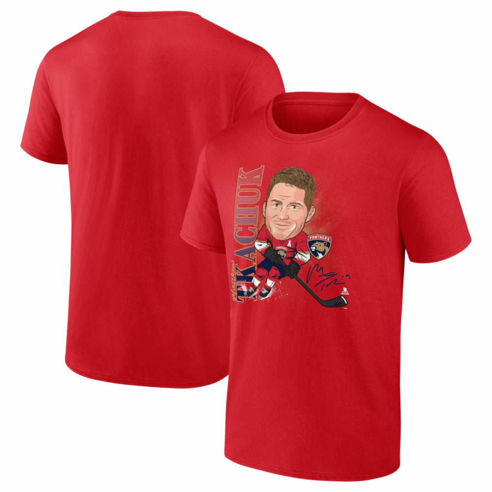 Matthew Tkachuk Florida Panthers - Fanatics Caricature Player T-Shirt Red