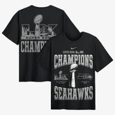 Seattle Seahawks Super Bowl LX Champions Locker Room Trophy Collection Authentic T-Shirt Black - Nike