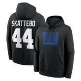 Cam Skattebo New York Giants Player Name & Number Fleece Hoodie Black - Nike