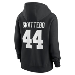 Cam Skattebo New York Giants Women's Player Name & Number Fleece Hoodie Black - Nike