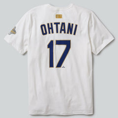 Shohei Ohtani Los Angeles Dodgers Nike 2026 Gold Collection Name & Number T-Shirt for sale