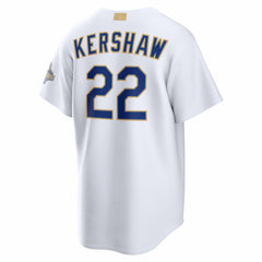 Clayton Kershaw Los Angeles Dodgers Nike 2026 Gold Collection Stadium Jersey Lifestyle