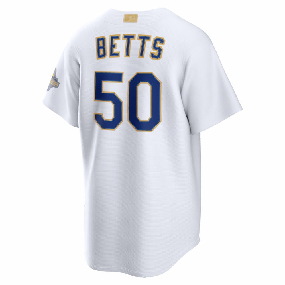 Mookie Betts Los Angeles Dodgers Nike 2026 Gold Collection Stadium Jersey - White | MLB Jerseys