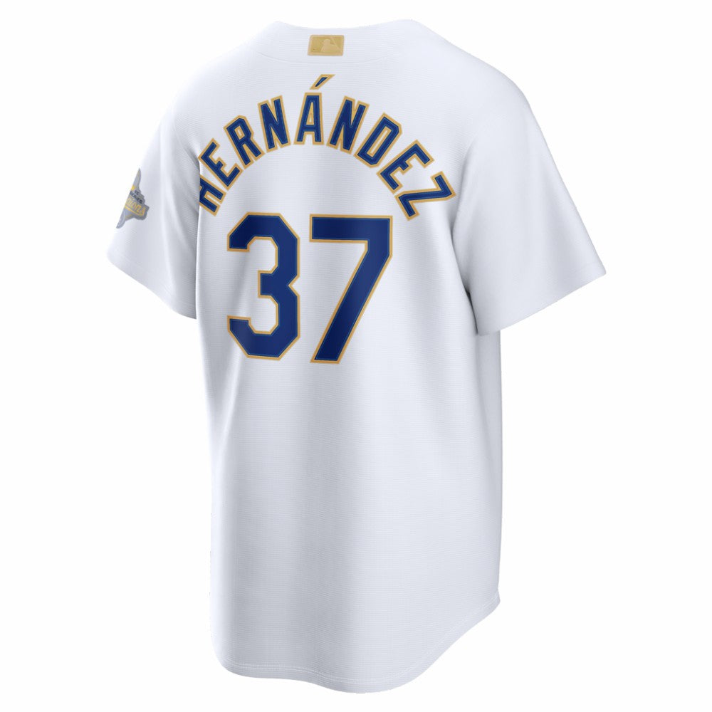 Teoscar Hernández Los Angeles Dodgers Nike 2026 Gold Collection Stadium Jersey - White | MLB Jerseys