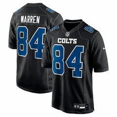 Tyler Warren Indianapolis Colts Fashion Game Jersey Carbon Black - Nike