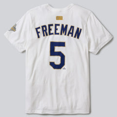 Freddie Freeman Los Angeles Dodgers Nike 2026 Gold Collection Name & Number T-Shirt Lifestyle