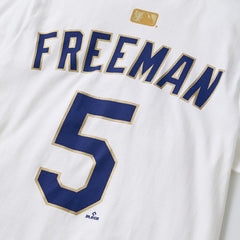 Freddie Freeman Los Angeles Dodgers Nike 2026 Gold Collection Name & Number T-Shirt Lifestyle