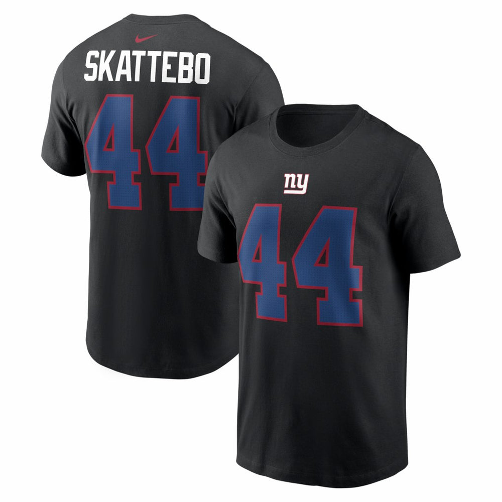 Cam Skattebo New York Giants Name & Number T-Shirt Black - Nike