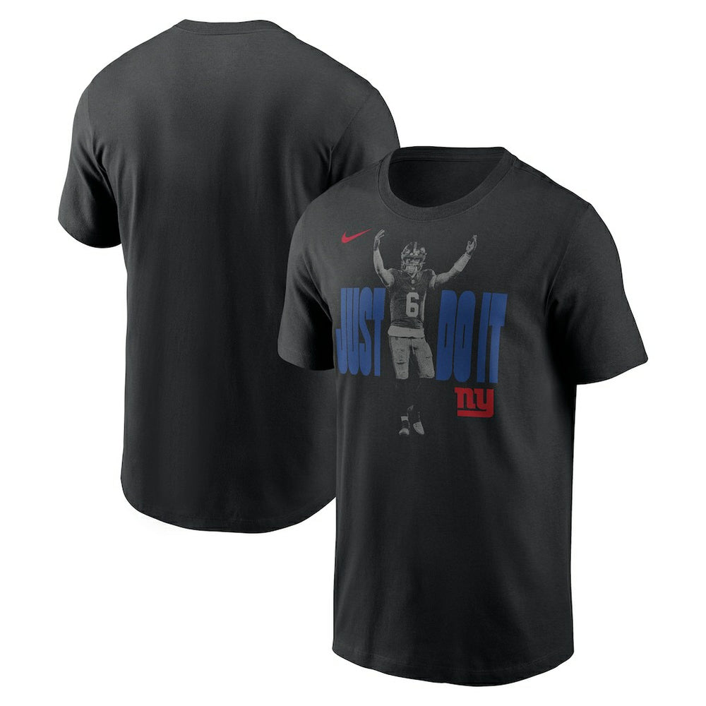 Jaxson Dart New York Giants Just Do It T-Shirt Black - Nike