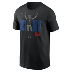 Jaxson Dart New York Giants Just Do It T-Shirt Black - Nike