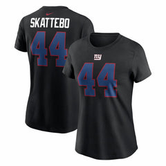 Cam Skattebo New York Giants Women's Name & Number T-Shirt Black - Nike