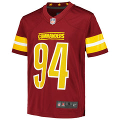 Daron Payne Washington Commanders Youth Game Jersey Burgundy - Nike